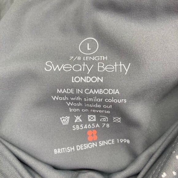 Sweaty Betty London Womens Leggings Size 12 Gray Goddess Terrazzo Foil - Picture 5 of 10